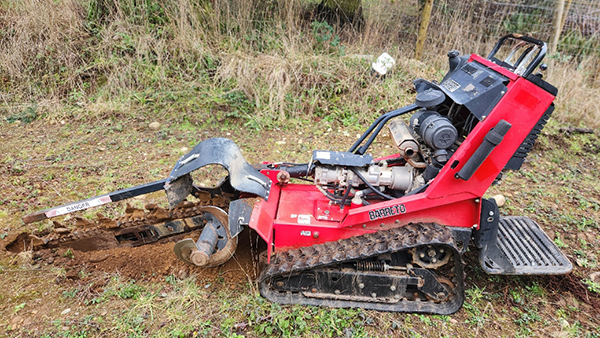 Graystone Tractor Services mini trenching services